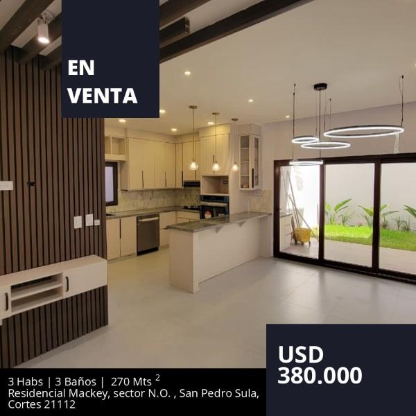 casa en venta en residencial mackey san pedro sula honduras
