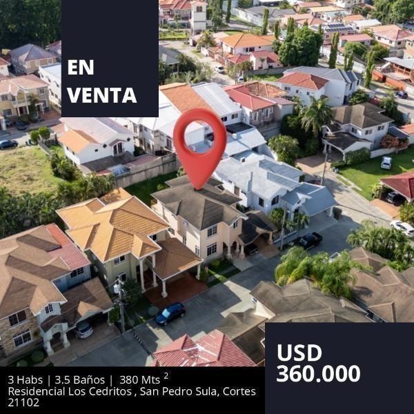 casa en venta en residencial los cedritos san pedro sula