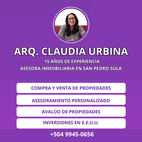 arquitecta y asesora inmobiliaria en san pedro sula con 15 años de experiencia
